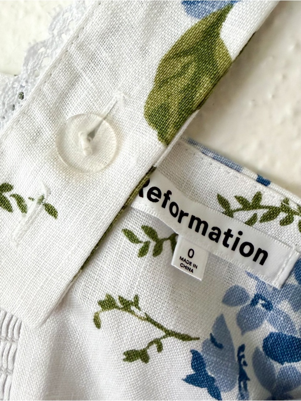 Reformation Tagliatelle Linen Midi Dress In Riviera Hydrangea Floral Print - Picture 6 of 8